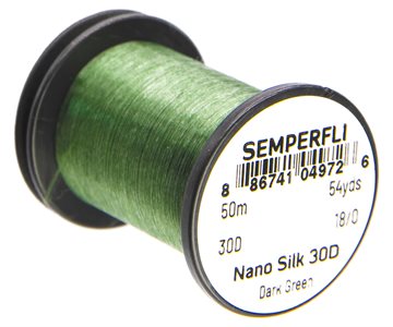 Semperfli Nano Silk Bindetråd 30D 18/0 Dark Green